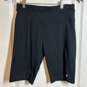 CK Calvin Klein Performance Black Women's Biker Shorts - Size Large